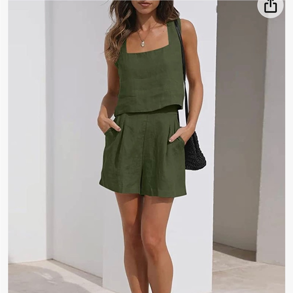 Crop top / short set